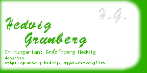 hedvig grunberg business card